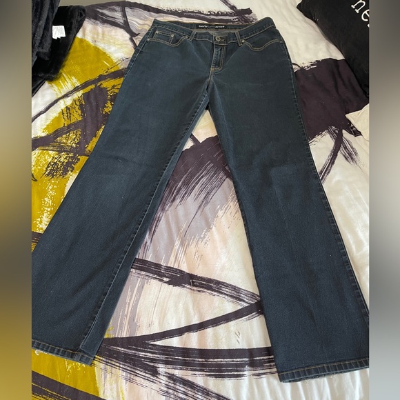 GUC David Kahn Jeans 5 Pocket Bootcut Jeans, Black, Size 14 - Picture 6 of 9